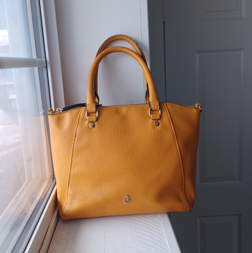 Kate & Alex Cuffaro Mustard Yellow Handbag